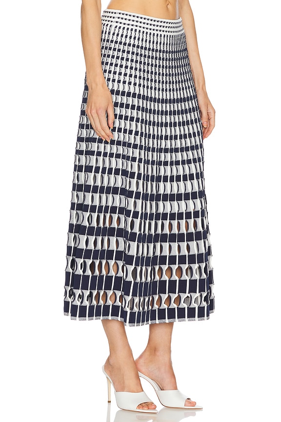 view 2 of 6 FALDA MIDI LARKEN in Midnight Multi