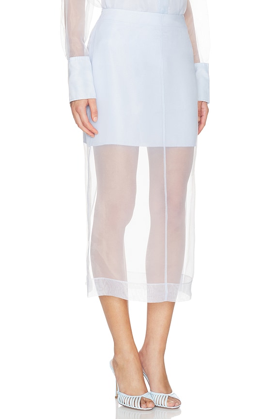 view 2 of 6 JUPE MIDI DANA in Periwinkle Sky