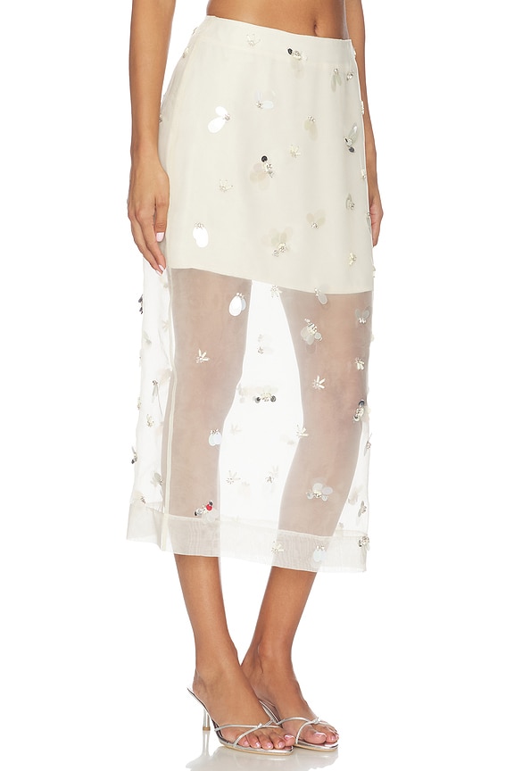 view 2 of 6 Delilah Midi Skirt in Yolk