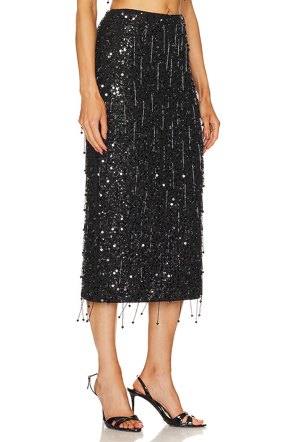 view 2 of 5 JUPE MIDI GISELE in Black