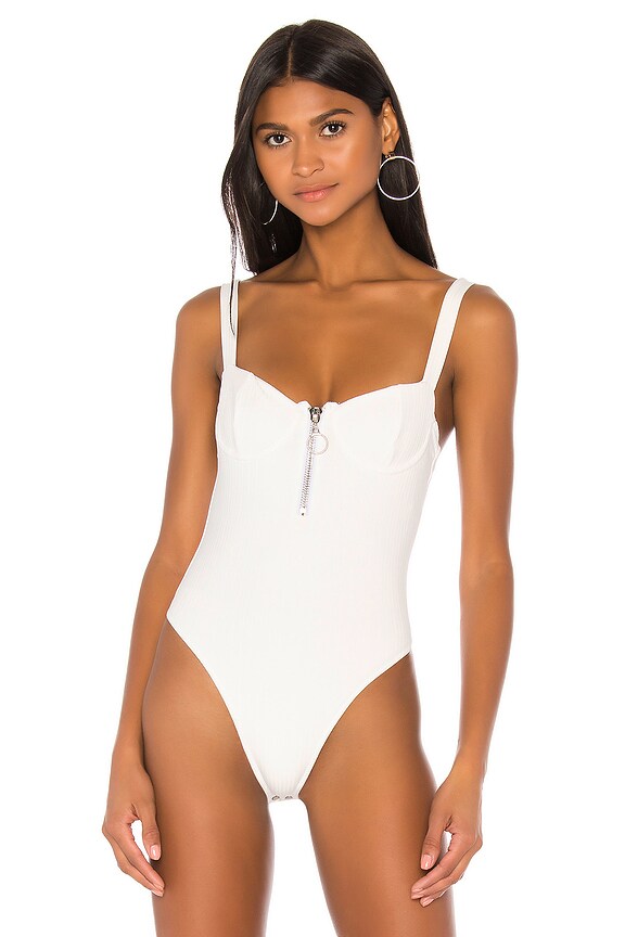 view 2 of 6 JONATHAN SIMKHA x REVOLVE Sleeveless Rib Bodysuit in White