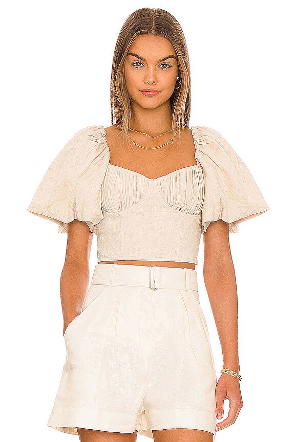 view 1 of 4 Quince Linen Blouse in Natural