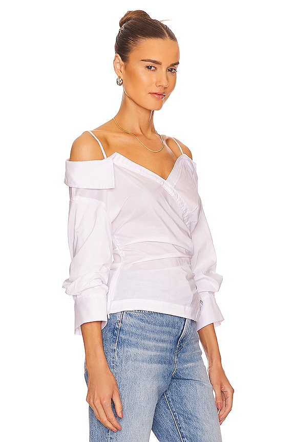 view 2 of 4 Elizabeth Off The Shoulder Top in White