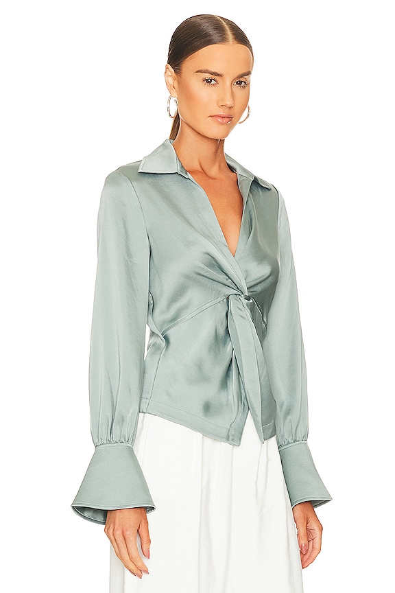 view 2 of 4 Tamara Twist Front Top in Puddle