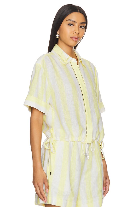 view 2 of 5 CHEMISE KESTON in Lemon Stripe