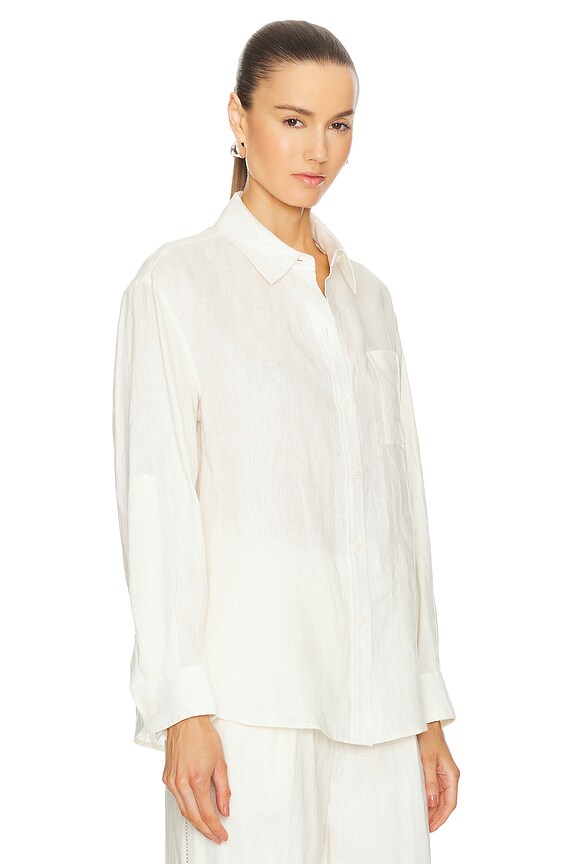 view 2 of 4 TOP BOUTONNÉ JOHANNA in White