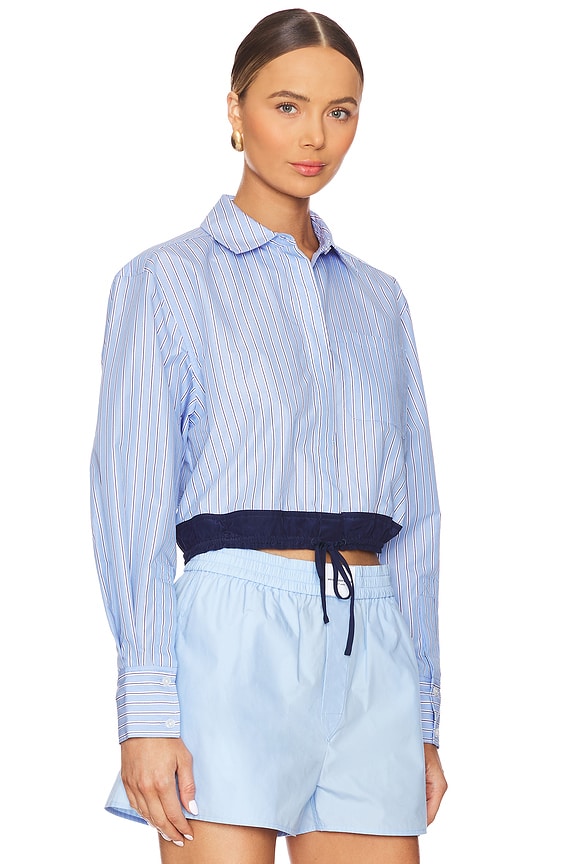 view 2 of 4 Adryck Shirt in Harbor Blue Stripe