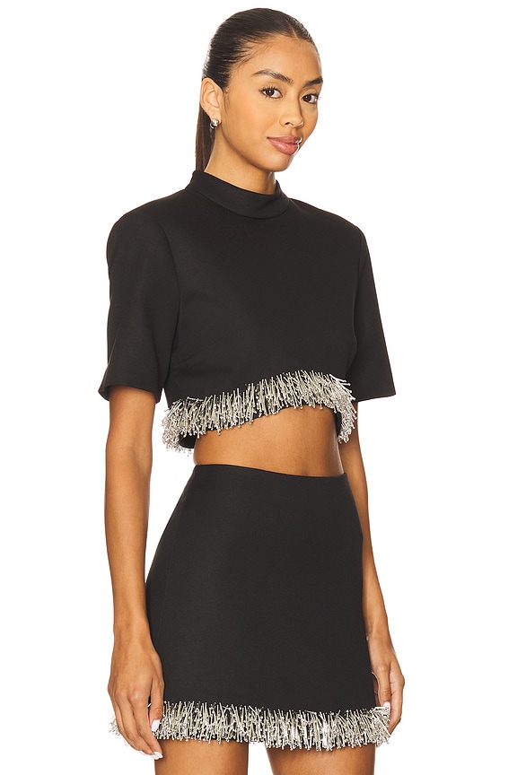 view 2 of 5 Jalen Cropped Top in Black