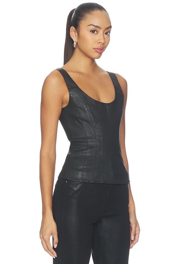 view 2 of 4 Lachlan Bustier in Coated Black