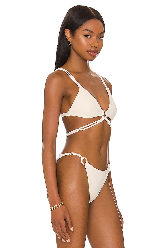 view 2 of 4 Shaya Cut Out Bikini Top in Ceramic