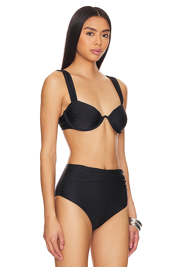view 2 of 4 Anniston Bikini Top in Black