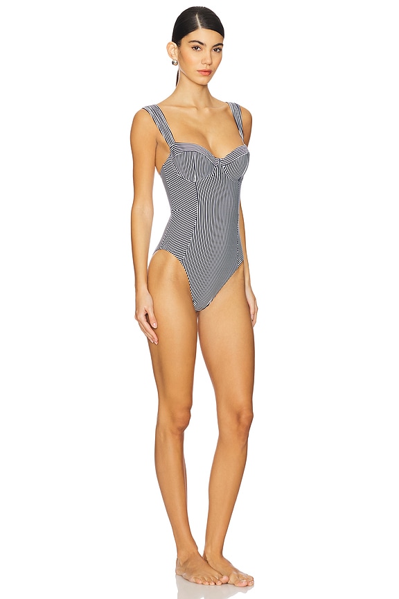view 2 of 4 Kyle Bustier One Piece in Midnight Stripe