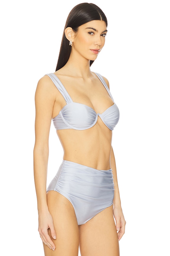 view 2 of 4 Anniston Bikini Top in Periwinkle Sky