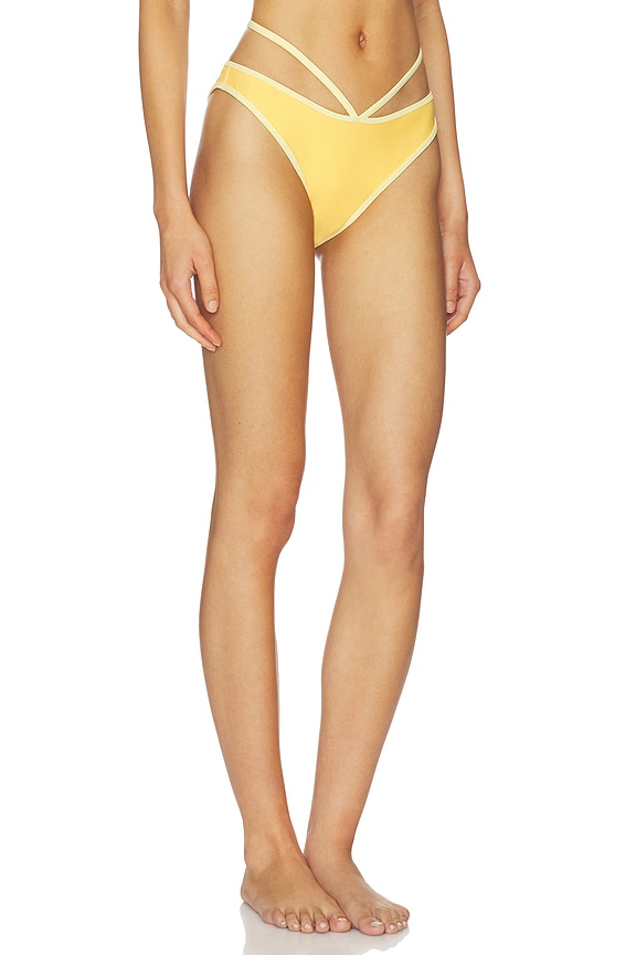 view 2 of 4 Emmalynn Strappy Bikini Bottom in Buttercream