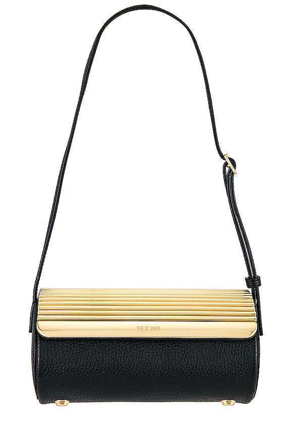 view 2 of 5 МЕТАЛЛИЧЕСКАЯ СУМКА ЧЕРЕЗ ПЛЕЧО ROLA in Black