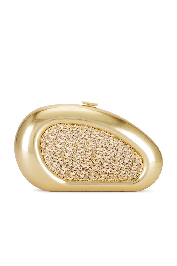 view 2 of 6 Luna Raffia Oval Clutch in Natural