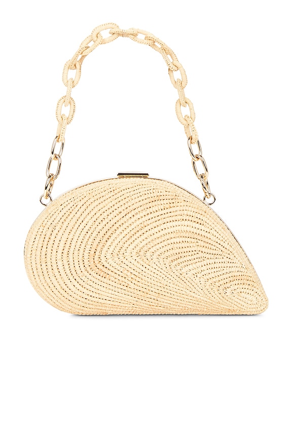 view 2 of 6 Bridget Raffia Oyster Shell Clutch in Raffia