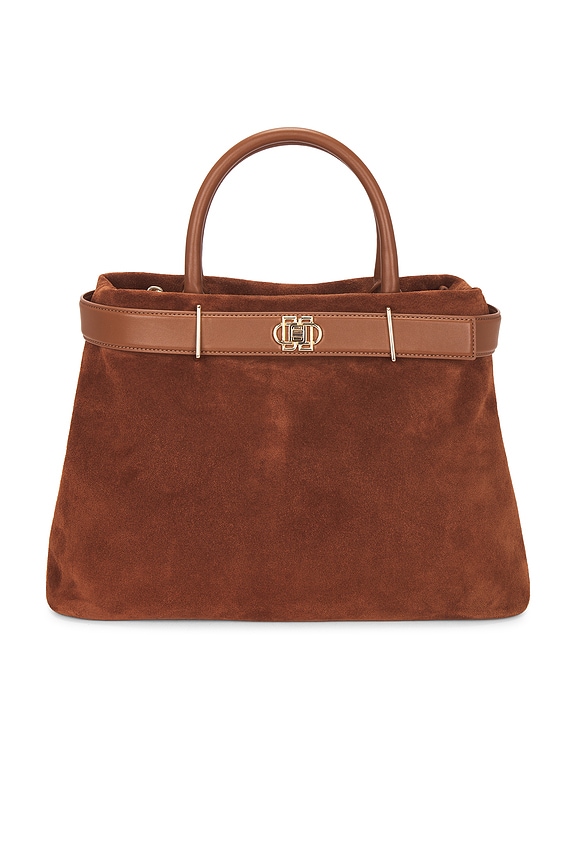 view 2 of 8 Roan Suede Top Handle Tote in Sable