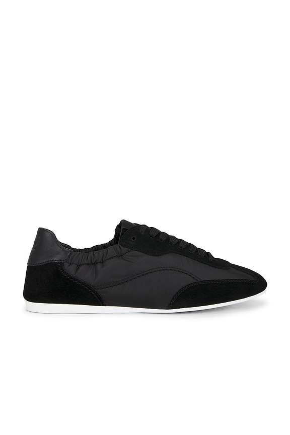 view 1 of 6 Georgie Elasticized Nylon Sneaker in Black