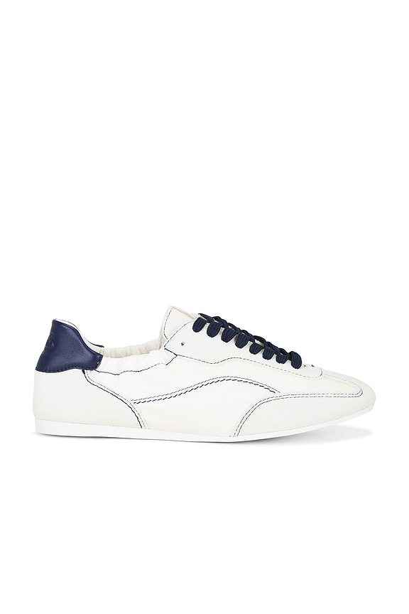 view 1 of 6 Georgie Elasticized Nylon Sneaker in Ivory