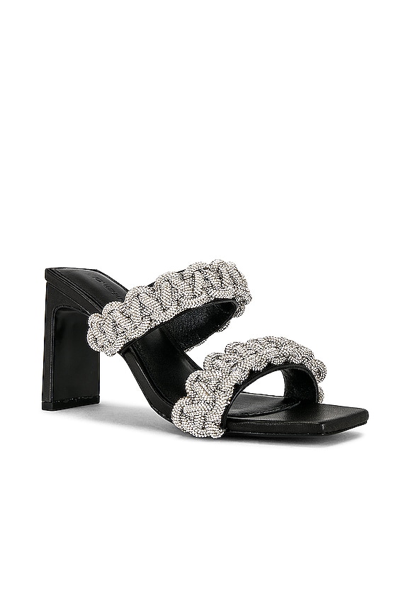 view 2 of 5 SANDALES À TALONS CRYSTAL in Black Silver