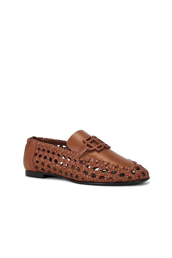 view 2 of 5 Dion Woven Leather Loafer in Sable