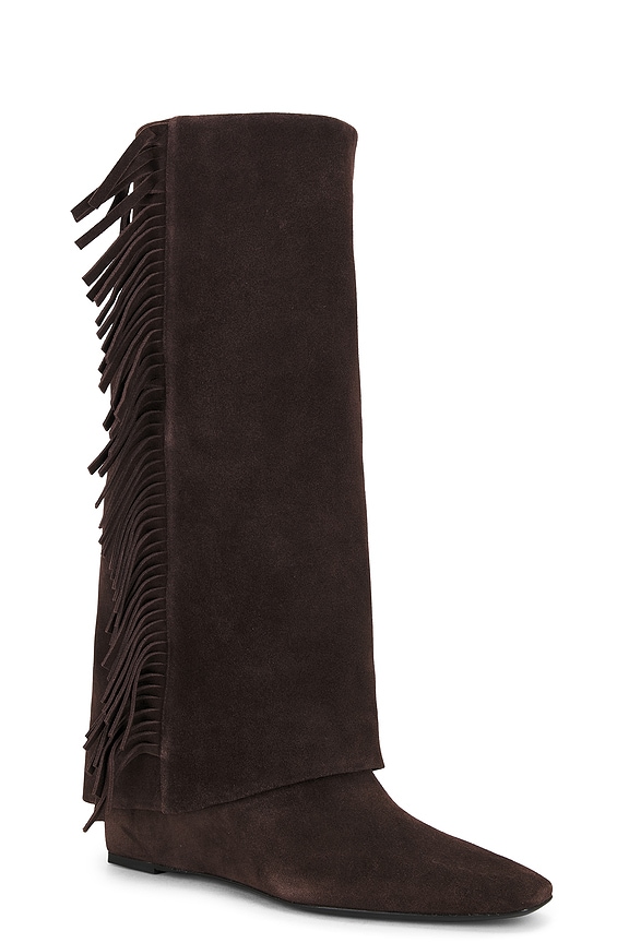 view 2 of 5 Quinn Fringe Boot in Cacao