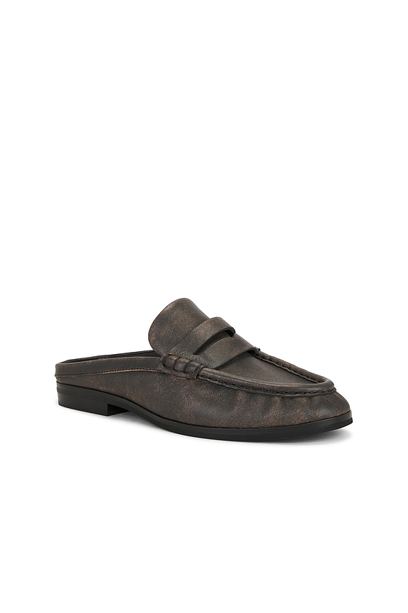 view 2 of 5 Dean Loafer Mule in Distressed Chocolate