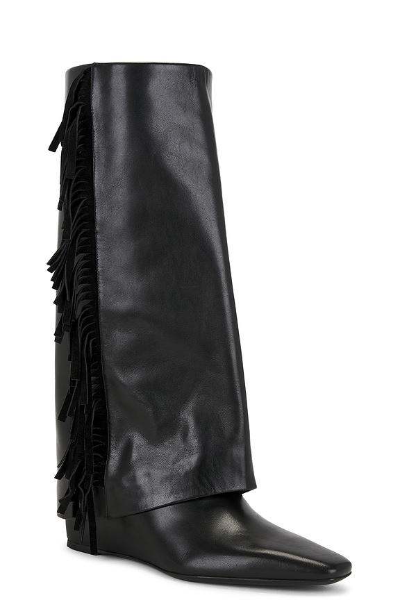 view 2 of 5 Quinn Fringe Boot in Black