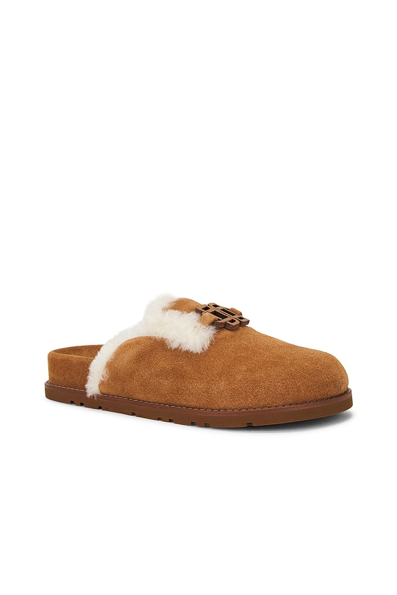 view 2 of 5 MILA SHEARLING スリッパ in Chestnut