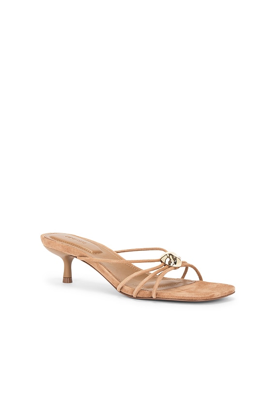 view 2 of 5 Amaya Suede Strappy Kitten Heel in Camel