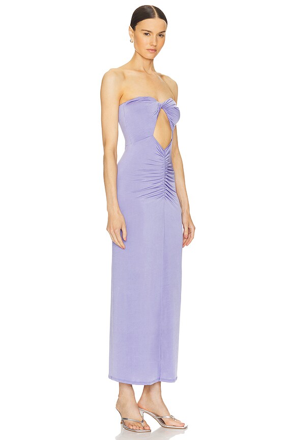 view 2 of 3 ROBE MI-LONGUE IRIS in Violet