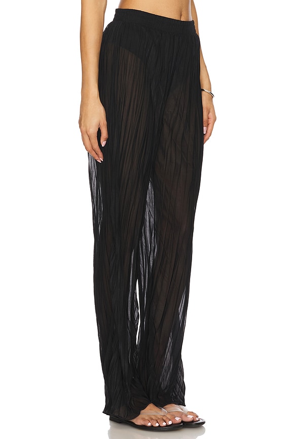 view 2 of 6 PANTALÓN AMAYA in Black Ripple