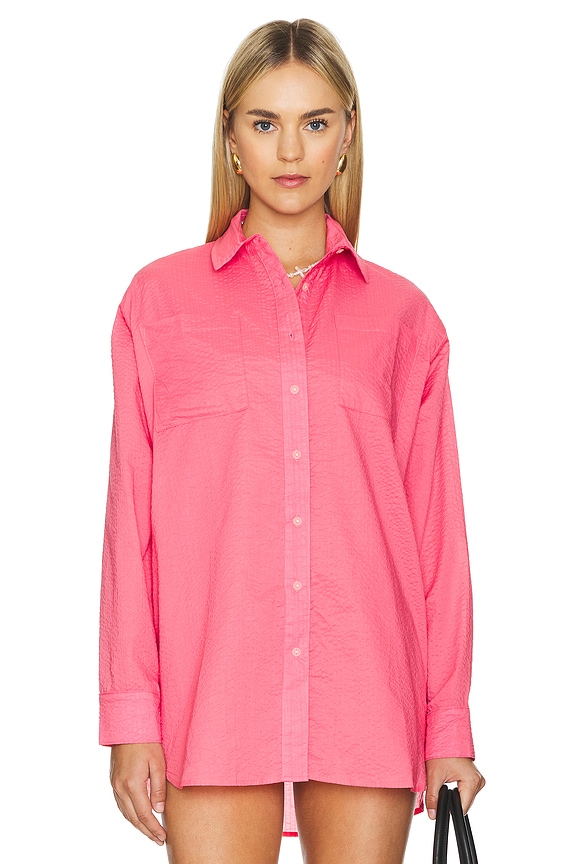 view 2 of 5 MIKA 버튼업 탑 in Guava