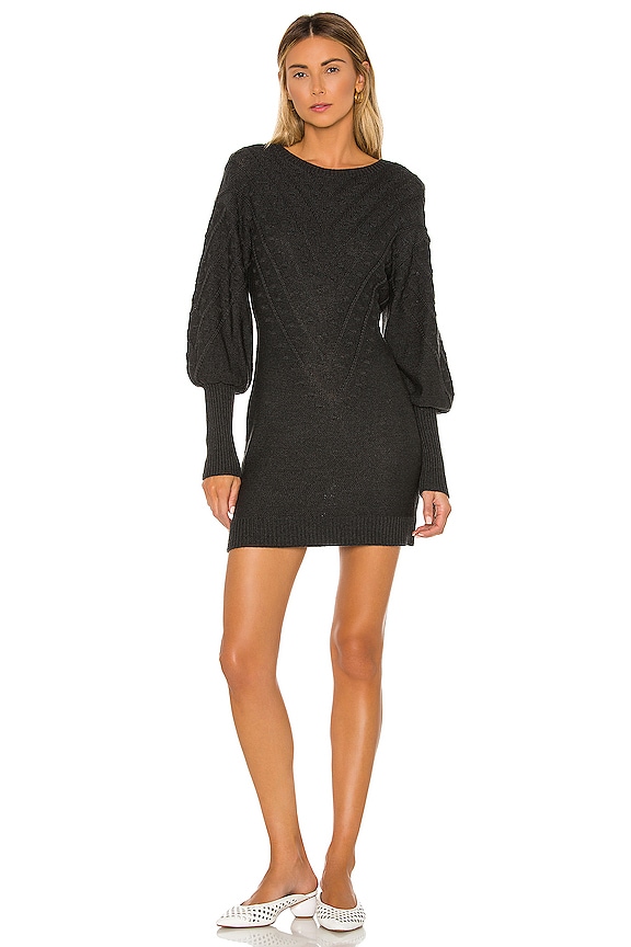 view 1 of 3 Little Of Your Love Sweater Dress in Dark Charcoal