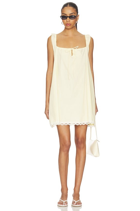 view 2 of 3 MINIVESTIDO LUCY in Butter Yellow