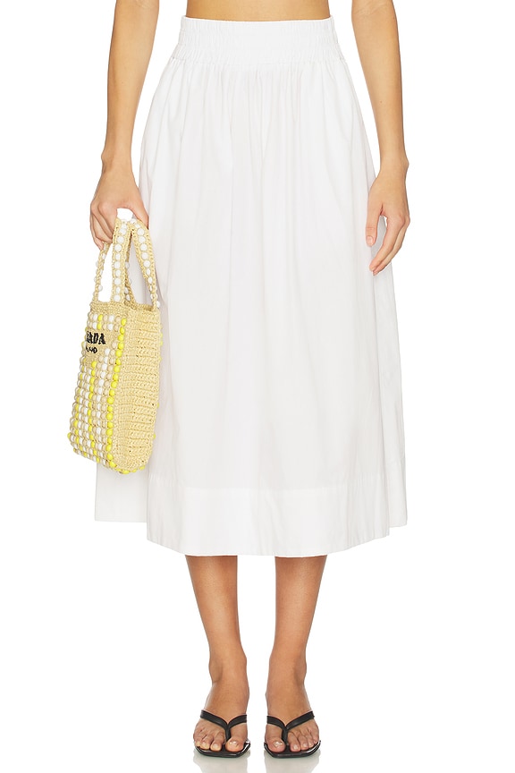 view 1 of 6 FALDA MIDI LIV in White