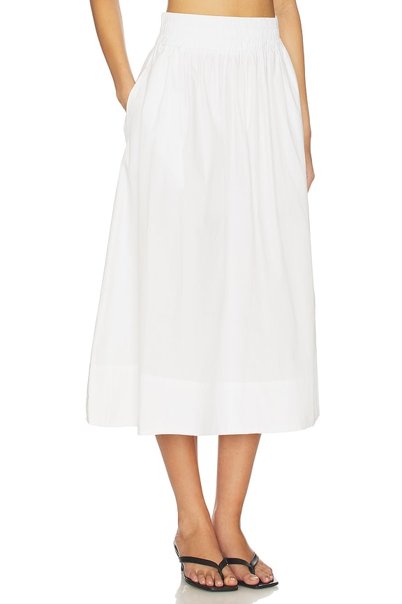 view 2 of 6 FALDA MIDI LIV in White