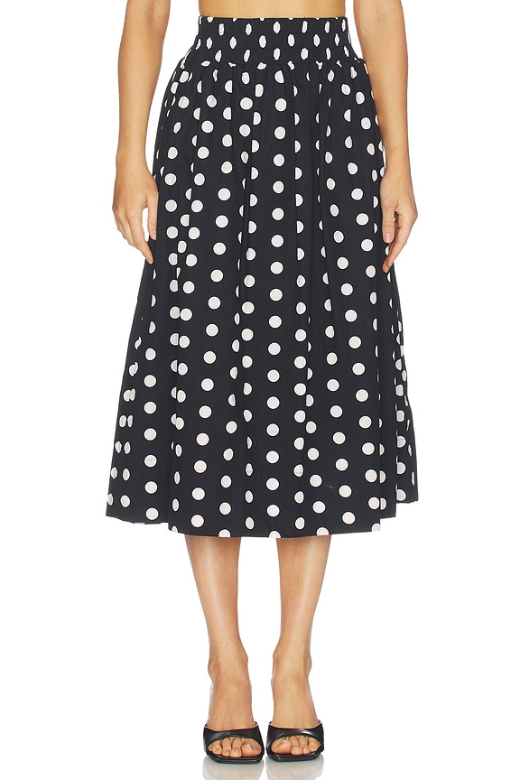 view 1 of 6 FALDA MIDI LIV in Polka Dot Noir