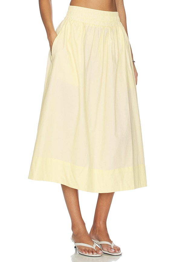 view 2 of 6 FALDA MIDI LIV in Butter Yellow