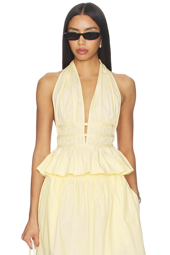 view 1 of 4 TOP BLUSA VIOLET in Butter Yellow