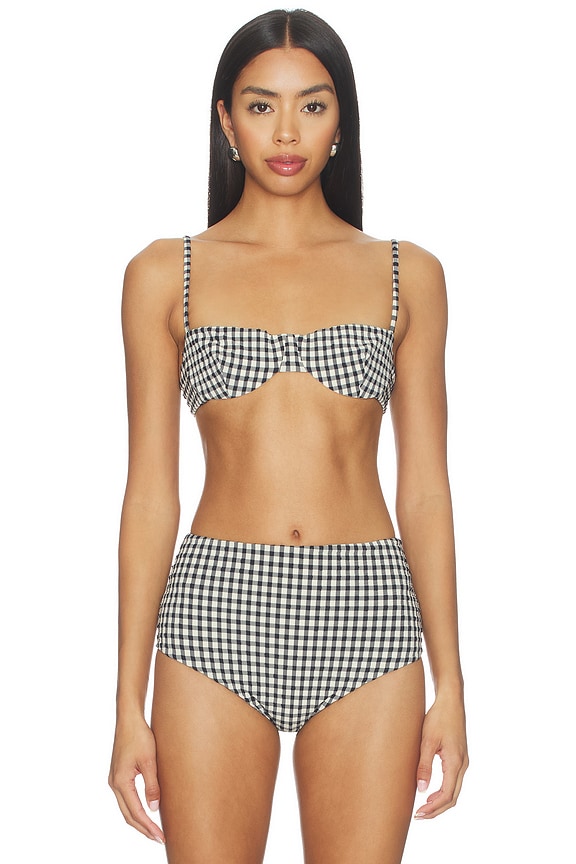view 1 of 5 TOP BIKINI INGRID in Tuxedo Plaid