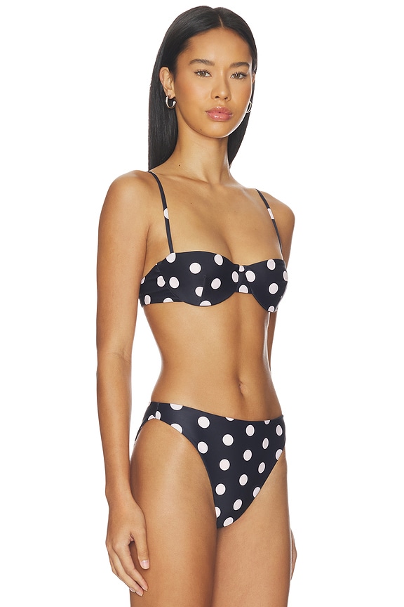 view 2 of 4 TOP BIKINI INGRID in Noir Polka Dot