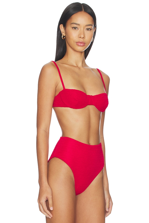 view 2 of 5 Ingrid Top in Raspberry