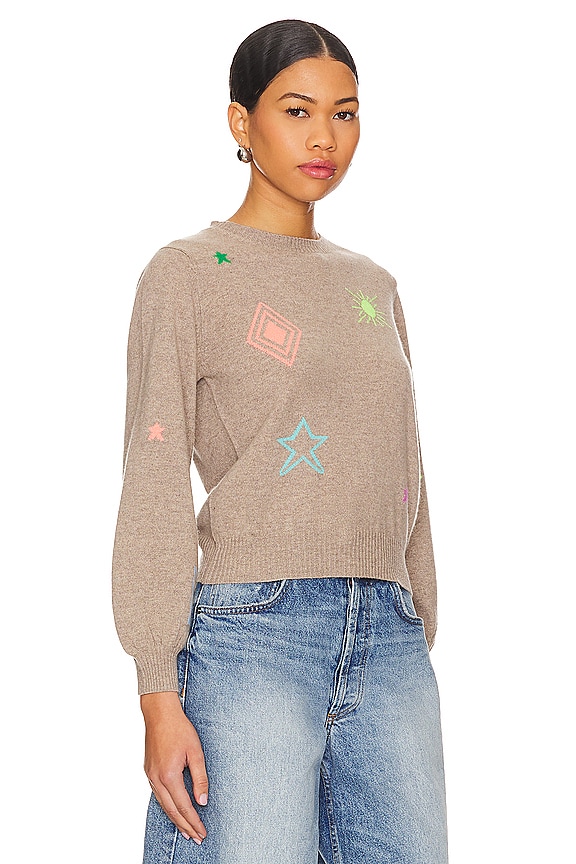 view 2 of 4 Cowboy Icon Crewneck in Brown Multi