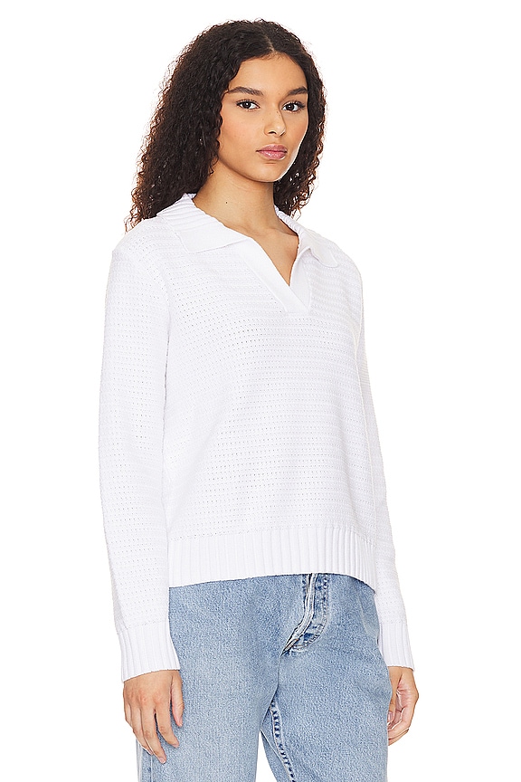 view 2 of 5 JERSEY HERRINGBONE in White