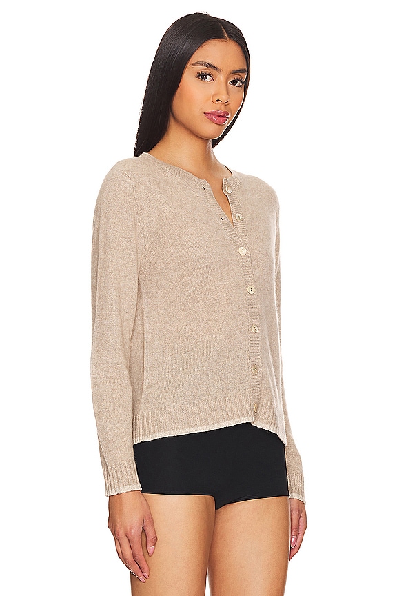 view 2 of 4 Shrunken Cardigan in Light Brown