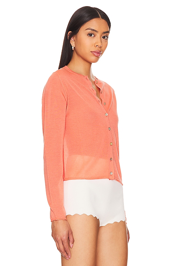 view 2 of 4 FEATHERWEIGHT 가디건 in Neon Coral