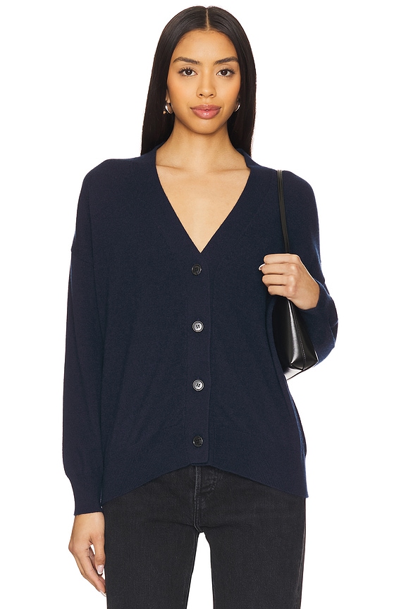 view 2 of 5 Beach Cardigan in Navy & Red