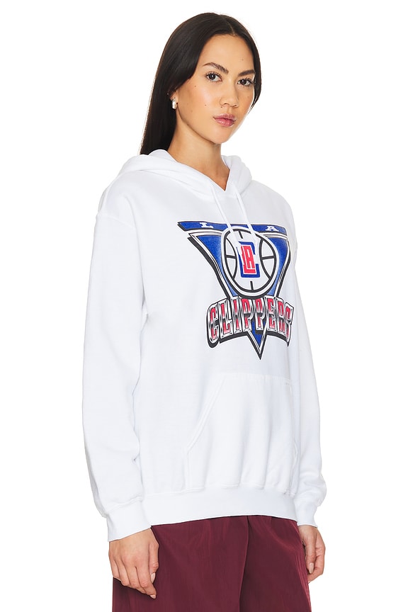 view 2 of 4 Clippers Triangle Hoodie in White